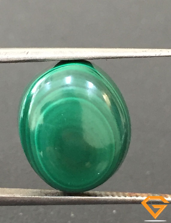 12.89 ct Natural Certified Malachite stone